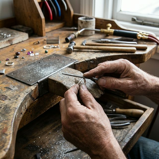 Artisan hands working
